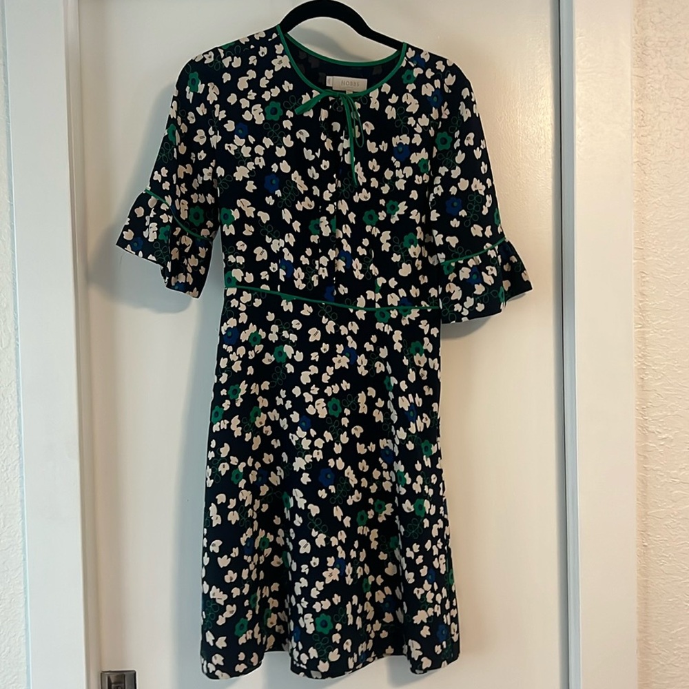 Hobbs Rosie dress in navy size 2